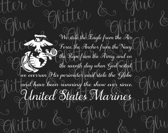 USMC Marine Corps Flag SVG File