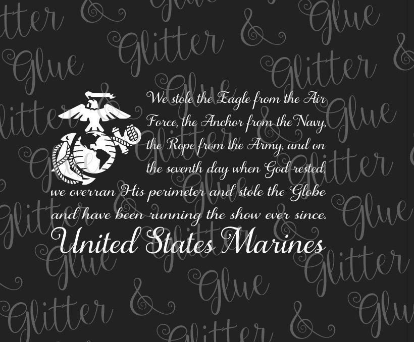 USMC Marine Corps Flag SVG File