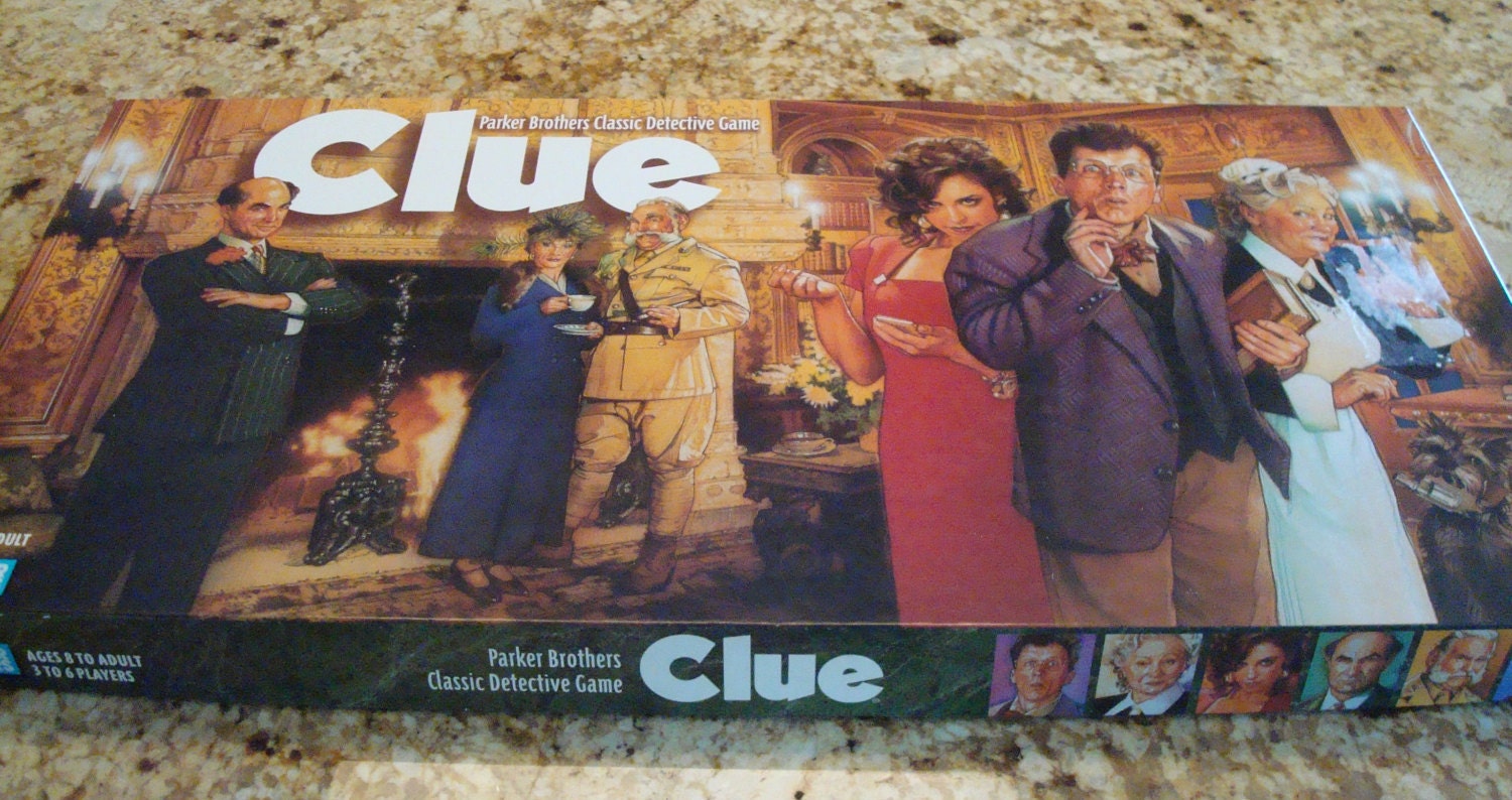 Vintage Clue Board Game Circa 1996 Complete Excellent