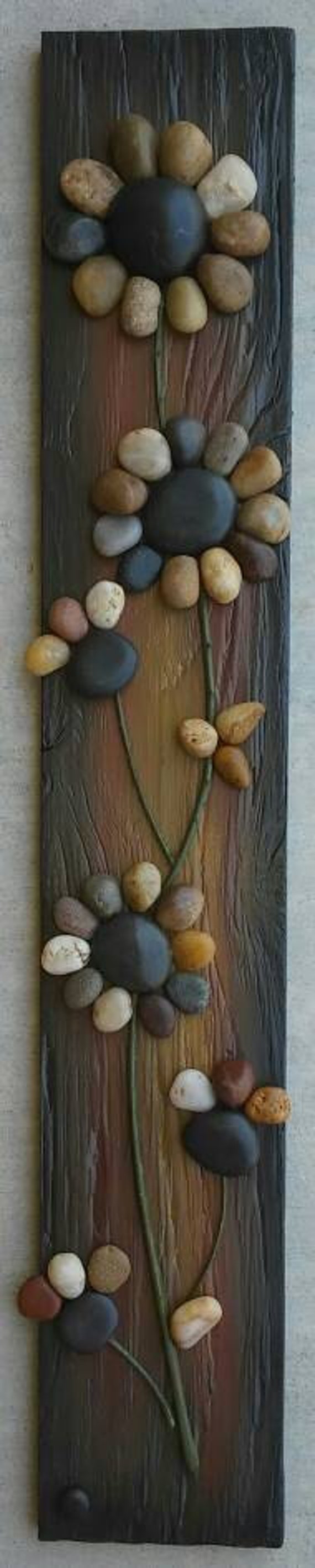 Pebble Art Rock Art Pebble Art Flowers Rock Art Flowers