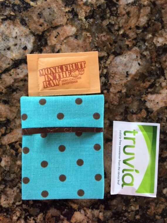 Sugar Packet Holder Travel Case for purse or pocket holder