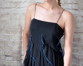 90s Vintage Armani Silk Ruffle Cami Top