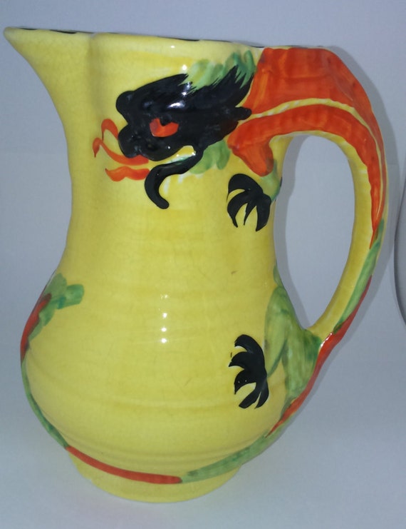 Arthur Wood Dragon Jug art deco