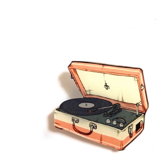 Vintage Retro Suitcase Record Player 1960-1970 Style Vinyl