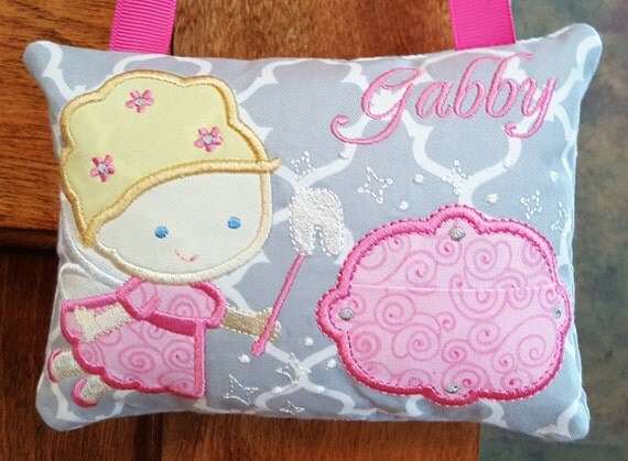 Tooth Fairy Pillow Personalized Girl by SimplyByChris on Etsy