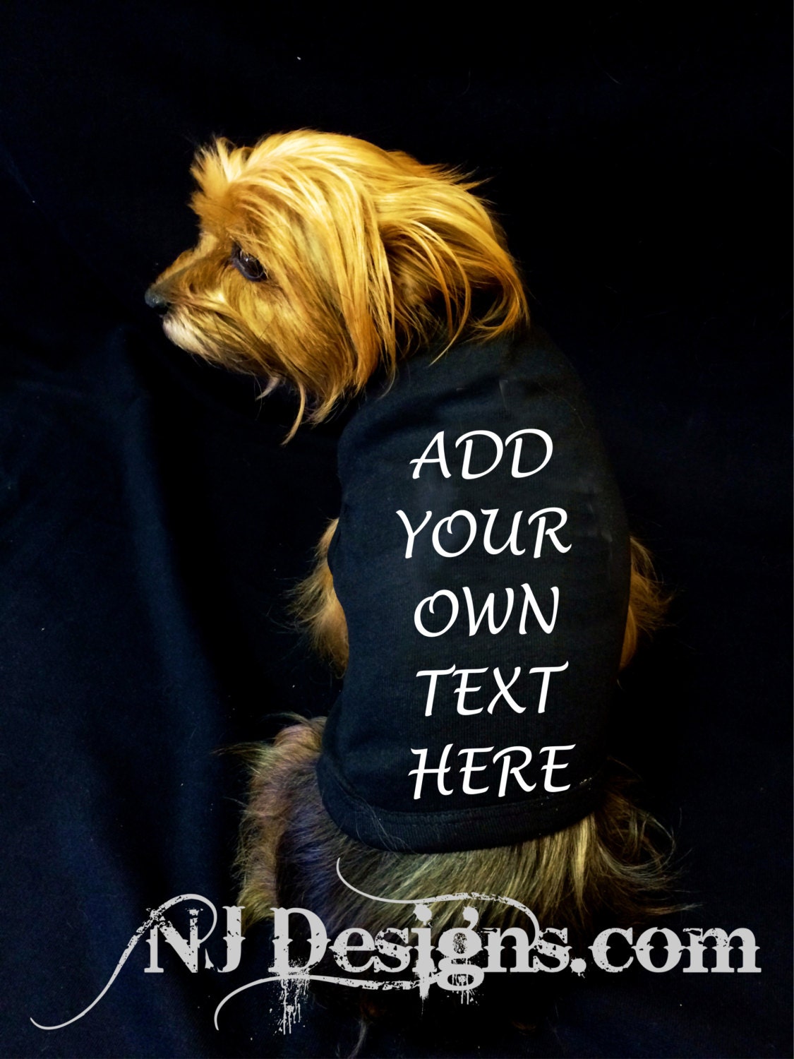 Create your own custom dog shirt / Add your own text / puppy