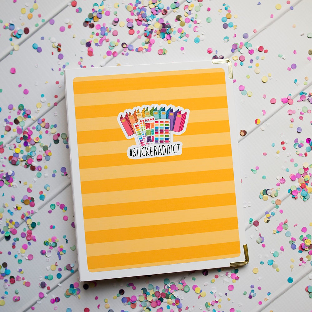 Binder Cover Sticker Set StickerAddict Yellow TwoTone