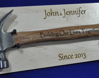 Wedding Gift For Couple ~ Engraved Wedding Gift ~ Engraved Hammer ~ Engraved Gifts ~ Anniversary Gifts ~ Bridal Shower Gift ~ Wedding Gifts