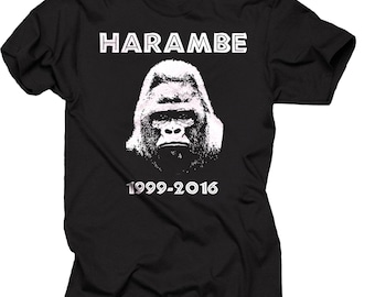 Harambe Gorilla T-shirt Harambe Shirt Gorilla T-shirt