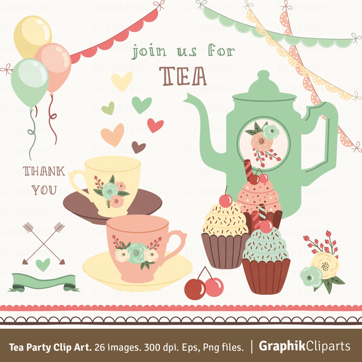 spring tea clipart - photo #23