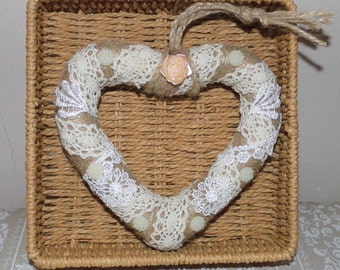 Shabby Chic Lace Heart