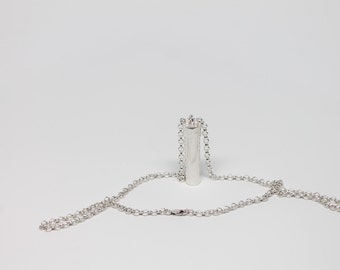 Sterling silver poison necklace * Secret stash necklace * Modern, minimalist necklace
