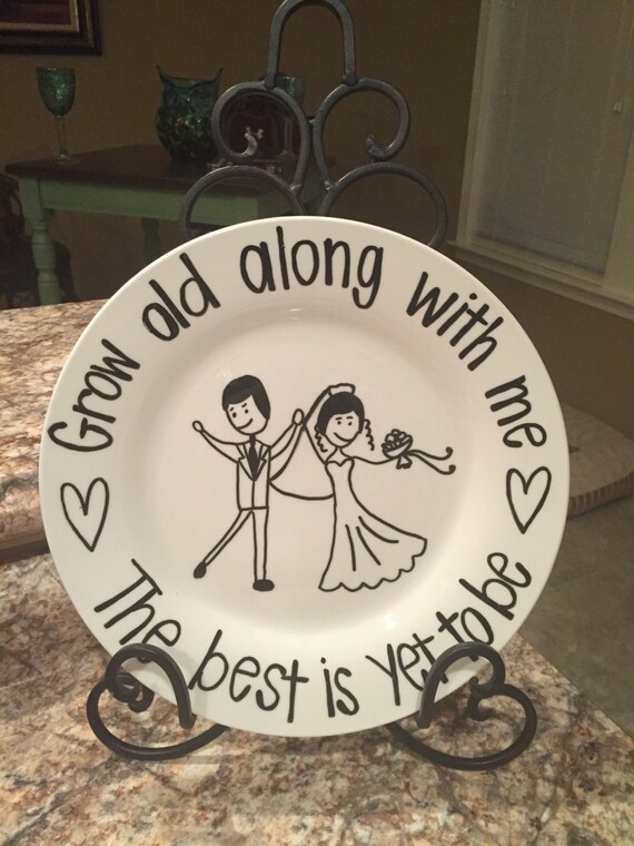 Items similar to Personalized Wedding Plate; Bridal Shower; Shower Gift