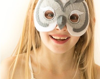 PDF PATTERN. Kids Owl Mask/Costume.