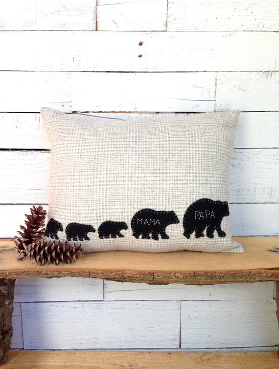 papa bear pillow