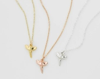 Tiny Shark Tooth Necklace / Delicate Gold Shark Tooth, Gold Fill Chain, Sterling Silver, or Rose Gold Shark Tooth / by Layered & Long LN314