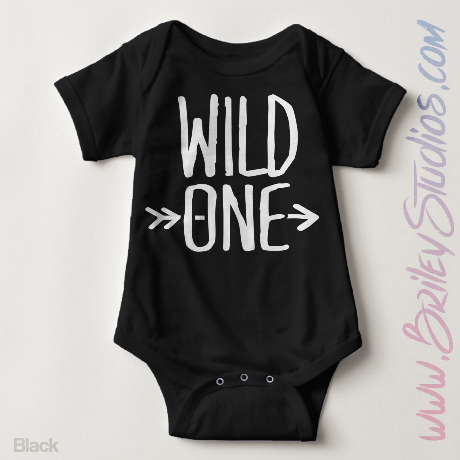 Wild One Newborn Baby Outfit Birth Announcement Coming Home