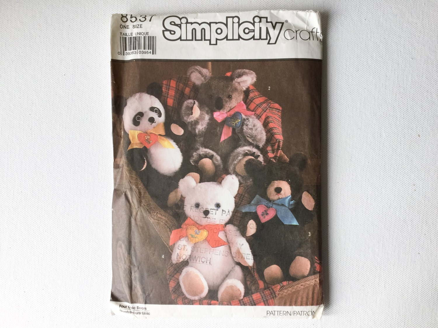 simplicity teddy bear pattern