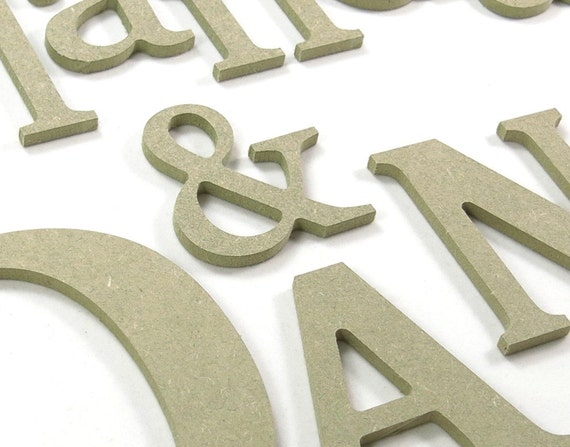 15cm/6 wooden letters and numbers for DIY craft projects