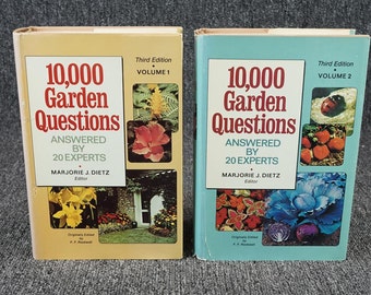 10,000 Garden Questions Answered By 20 Experts 2 Volume Set C. 1974