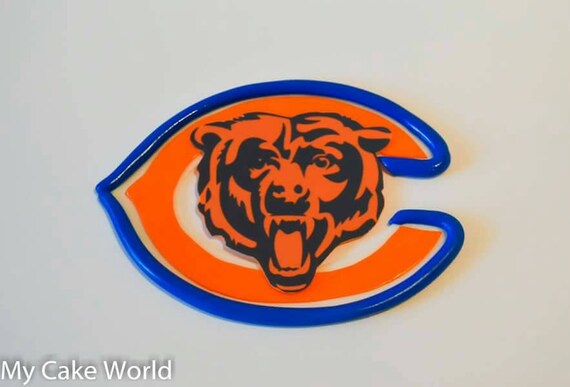 Chicago Bears Cake Topper Chicago Bears Theme Party Football