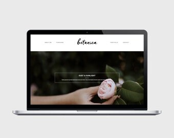 BOTANICA - Responsive Blogger Template - Brush Letter Title, Popular Posts Slider, Simple, Chic, Minimal, Sleek