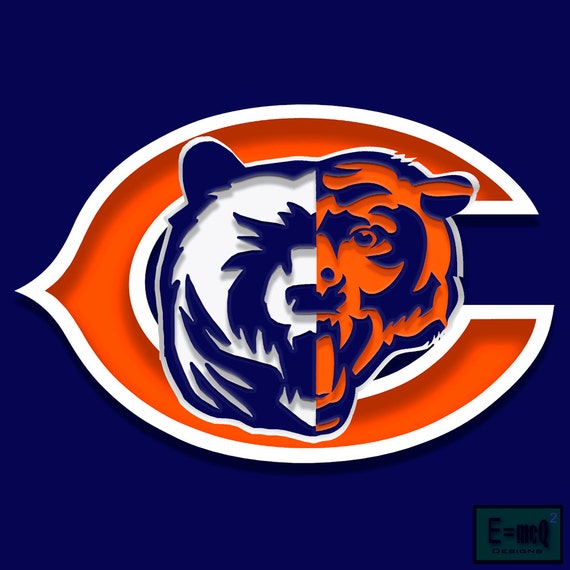 Chicago Bears Poster Chicago Bears Art Chicago Bears by McQDesign