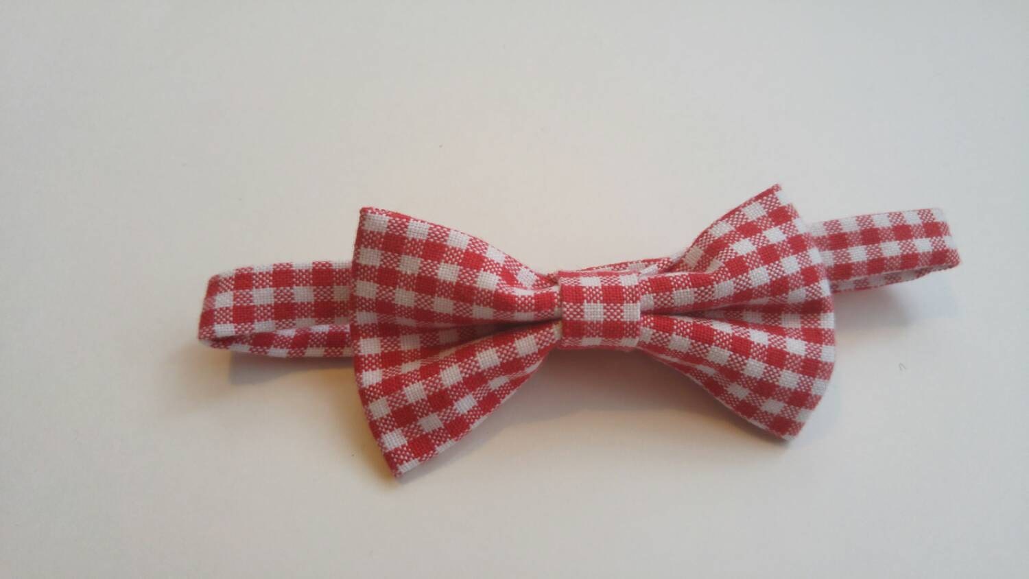 Toddler Bowtie Classic Jude & Co. Red Gingham by