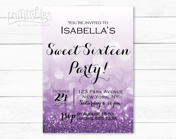 Sweet 15 Birthday Invitations 9