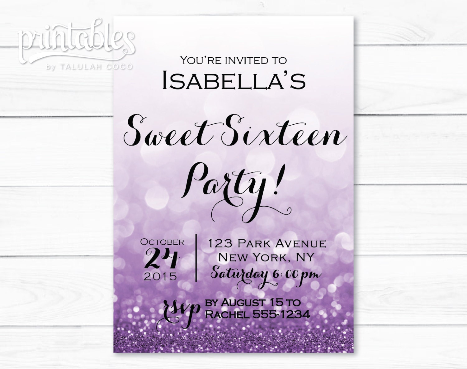 Sweet Sixteeen Invitations 10