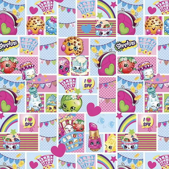 shopkins plush blanket