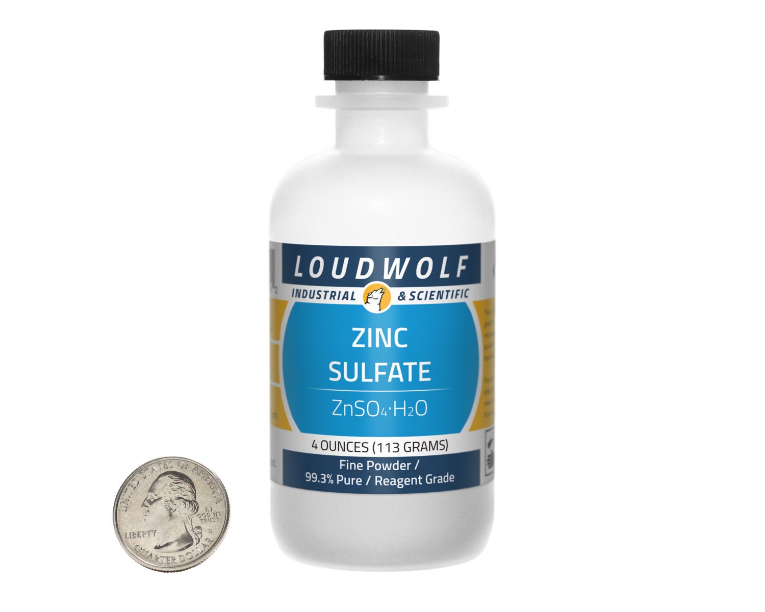 Zinc Sulfate / 4 Ounces / Fine Powder / 99.3 Pure / Same Day