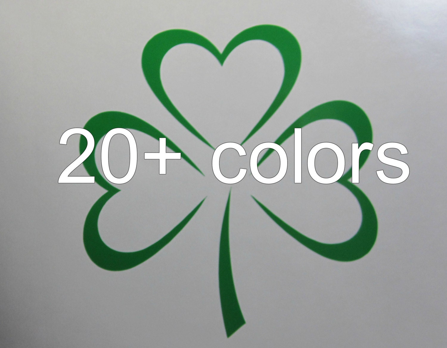 Shamrock Vinyl Decal / Sticker Available in 24 Colors