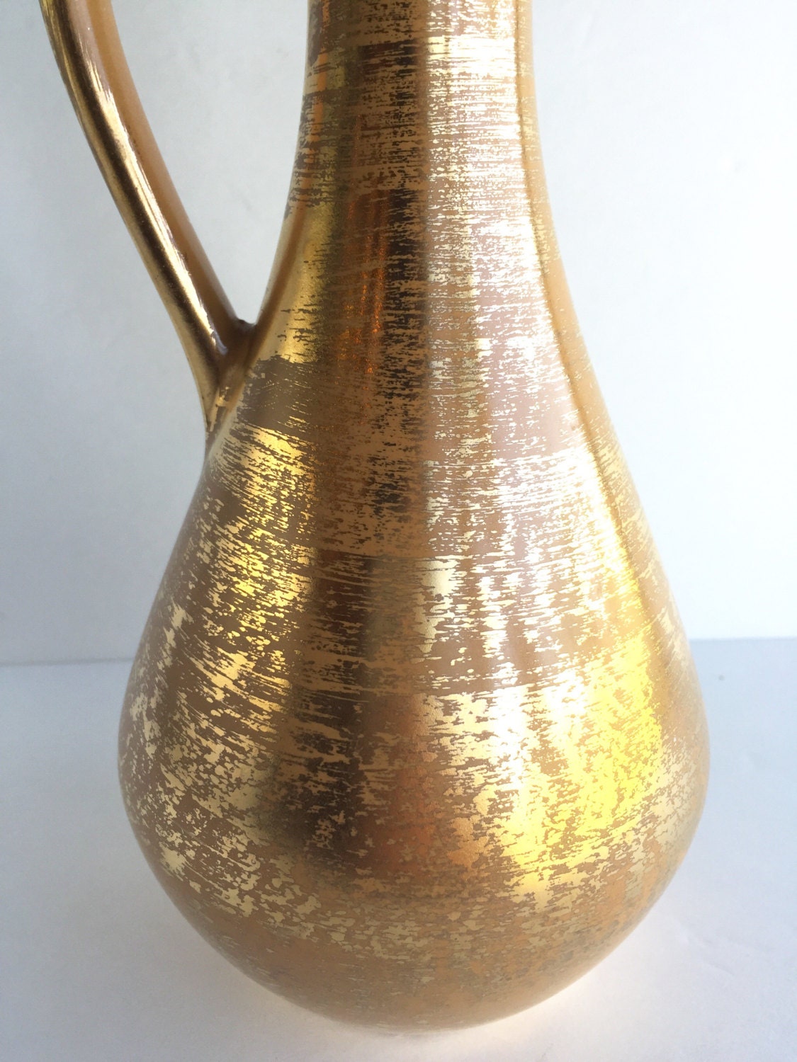 S A L E Vintage Stangl Pottery Granada Gold Pitcher Vase