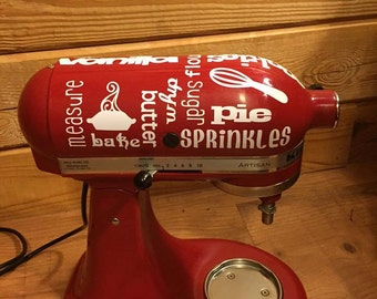 Mixer Vinyl Decal | Kitchenaid Vinyl Decal | Vinyl Decal | Vinyl Sticker | Sticker | Appliance Decal | Appliance Sticker