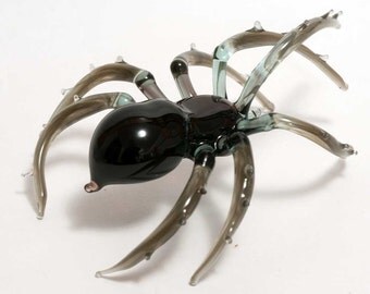 Glass Hand-Blown Glass Spider Collectible Figurine