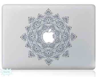 Light Colored Flowers Decal Mac Stickers Macbook Decals Macbook Stickers Apple Decal Mac Decal Stickers Laptop Decal