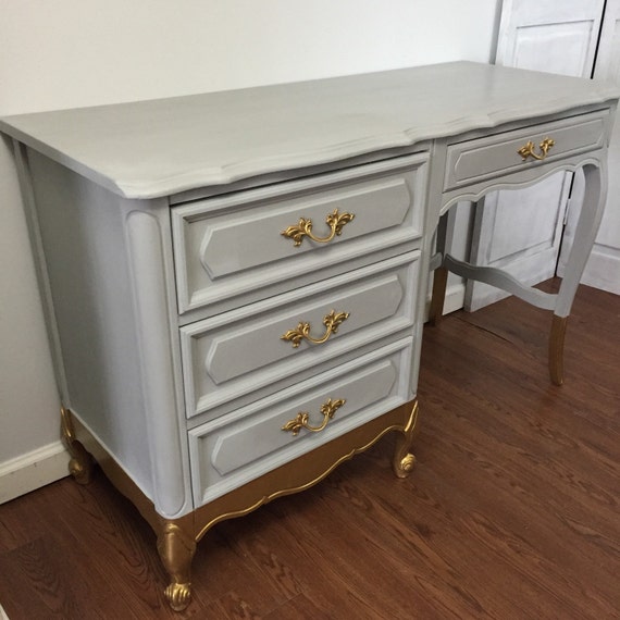 RESERVED for Kelley French Provincial Vanity Desk
