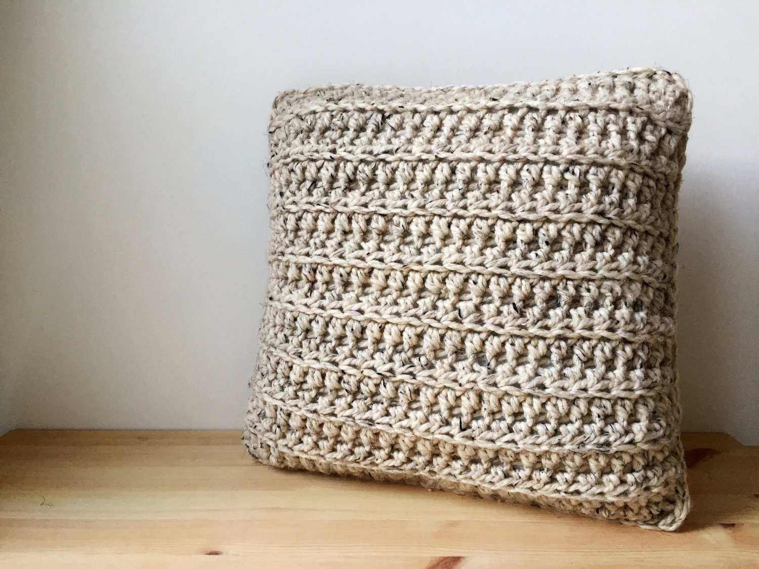 Oatmeal Chunky Bohemian Throw Pillow - oatmeal chunky bohemian throw pillow -