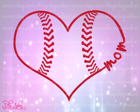 Download Baseball Mom Heart and Laces Digital Cutting File / by ...