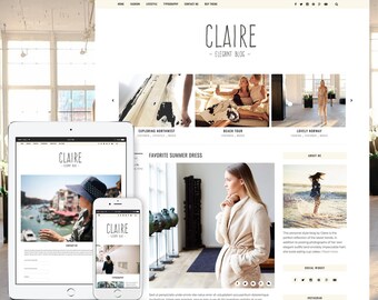 Claire WordPress Theme - Elegant & Responsive Template