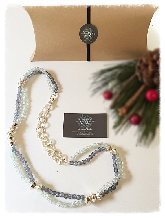 Double loop Necklace 2 by VictoriasWorks on Etsy