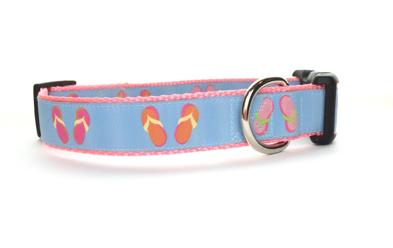 Preppy Dog Collar Beach Theme Dog Collar by