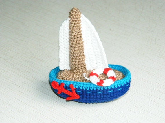 Amigurumi boat crochet baby toy Crochet toy Baby by ...