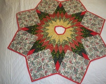 Holiday Farmstead Lion Quilted Tree Skirt GFTONT5062