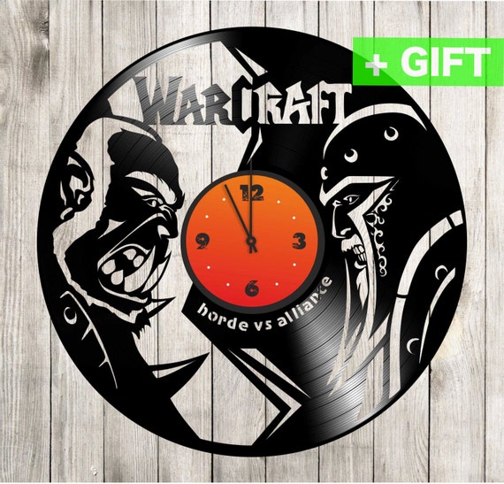 World of Warcraft Vinyl Record Clock