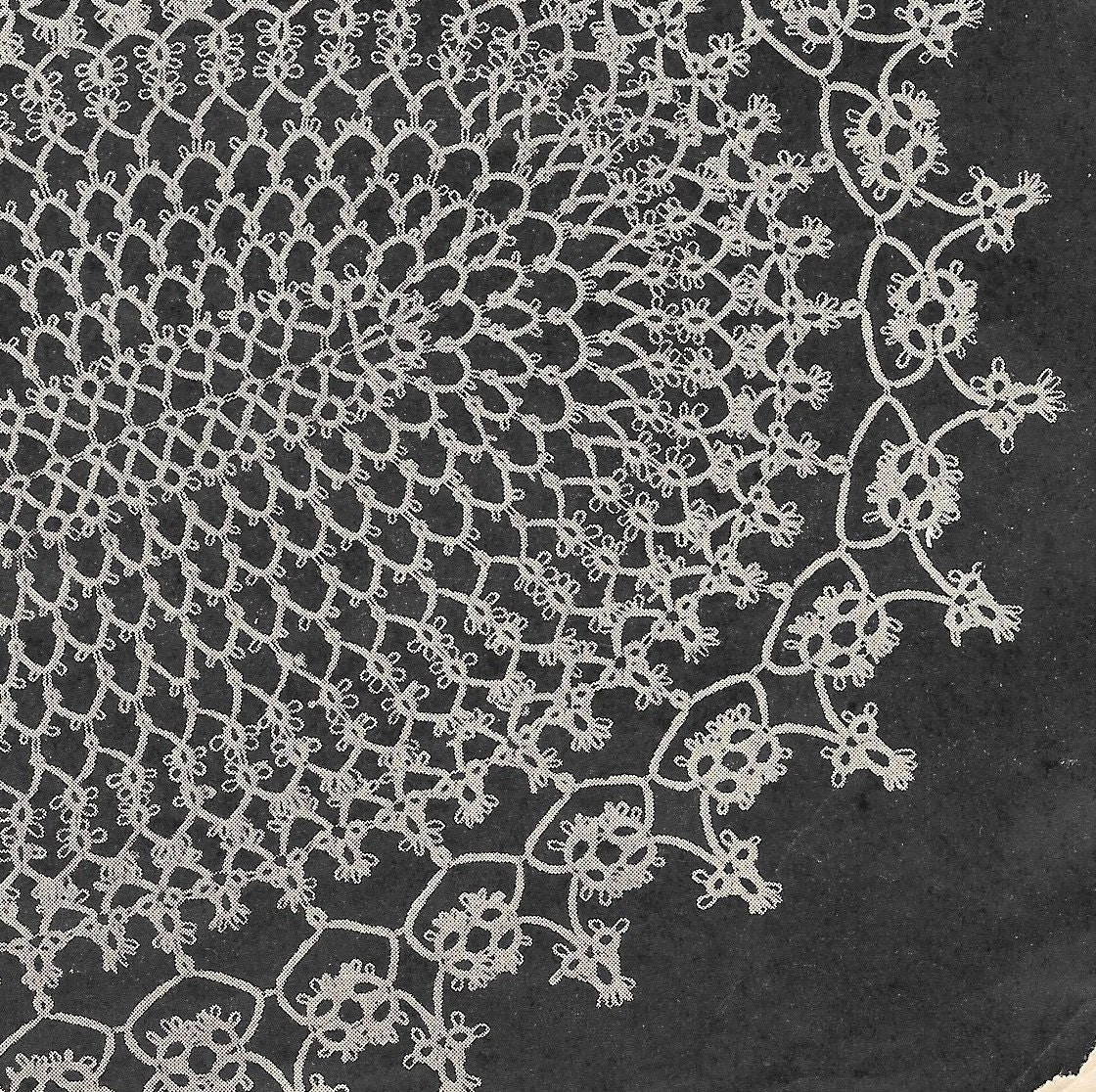Tatting Doily Pattern Oval Tatted Doily Vintage Pattern