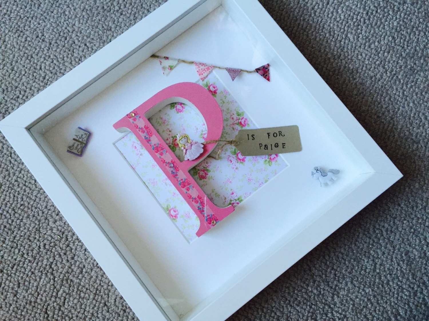 Wooden letter box frame baby shower gifts new baby gifts
