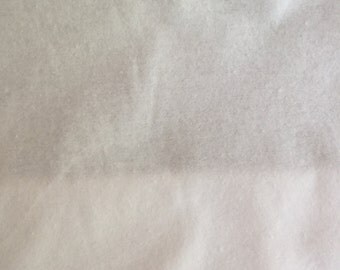 Soft White Flannel Fabric - Plain White Flannel Material - Wyncienette - Flannelette - Priced per Metre
