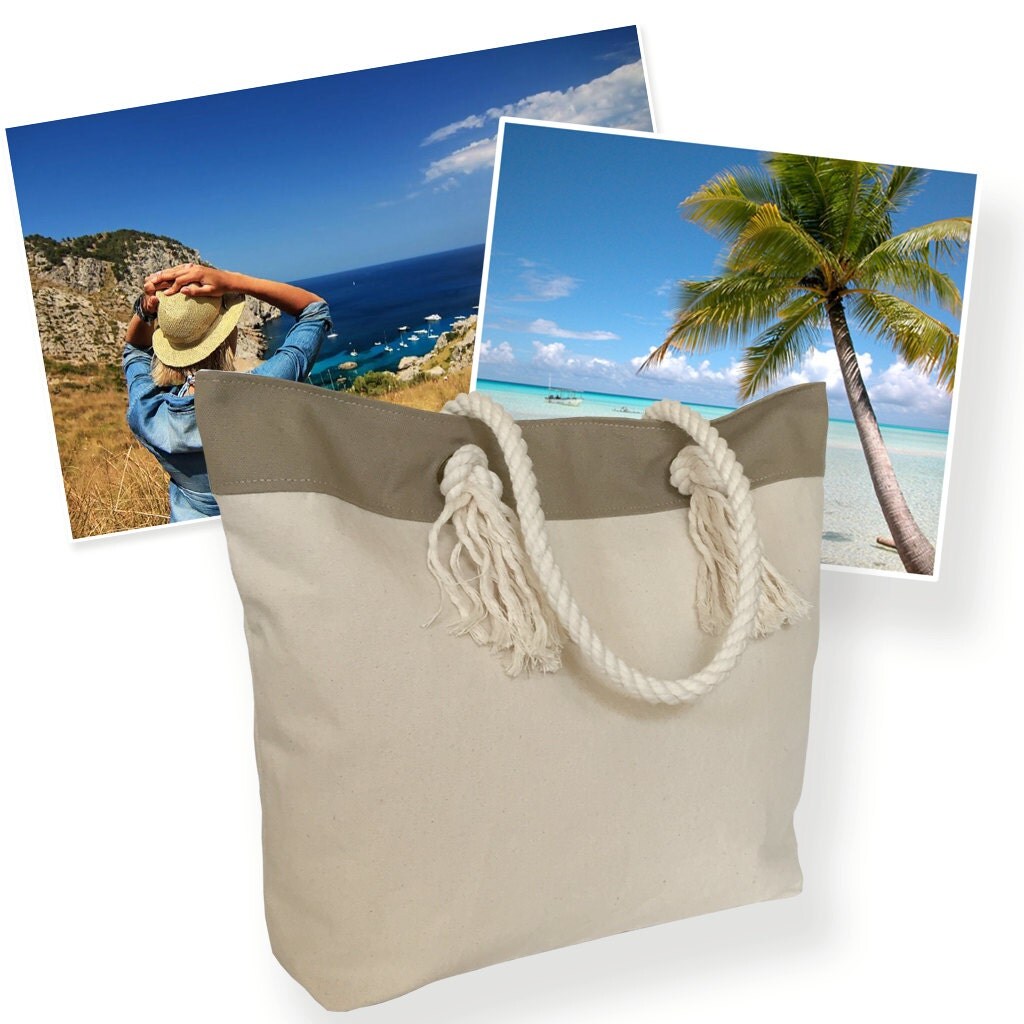 Canvas Bag With Rope Handles